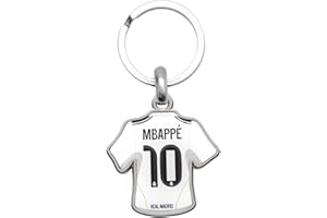 ms móvil shop Real Madrid Llavero Metálico Camiseta MBAPPÉ número 10 | Producto Oficial