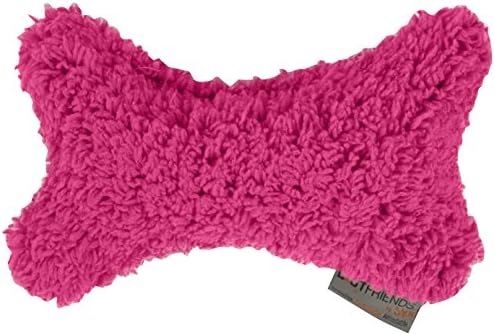 Best Friends by Sheri Sherpa Dog Toy Bone/Pillow, Fuchsia