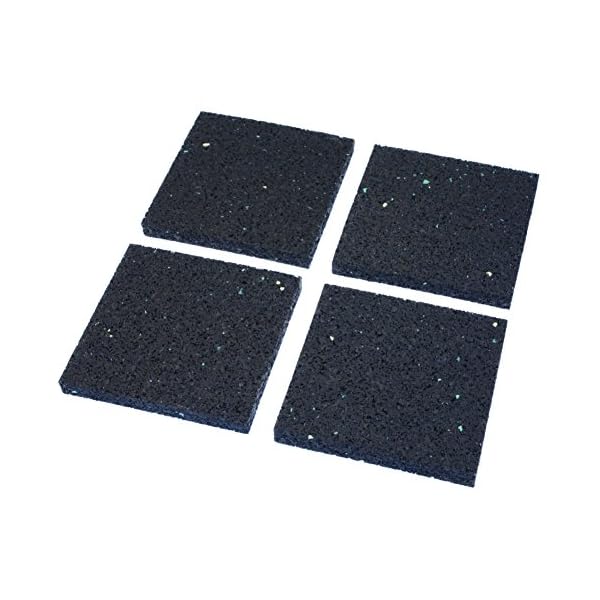 H&D viPads Schwingungsdämpfer / Vibrationsdämpfer (für Waschmaschine, Trockner, Spülmaschine Subwoofer & Lautsprecher) 9x9x1 cm 4er Set