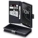Produktbild Xperia L1 Case, Terrapin [ECHT LEDER] Brieftasche Case Hülle mit Standfunktion Kartenfächer und Bargeld für Sony Xperia L1 Hülle Schwarz