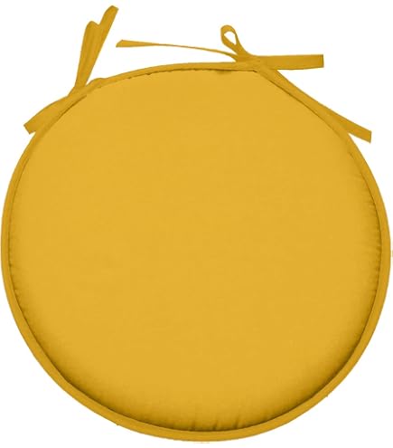 Galette de chaise piquée et ronde - Vert - Maison - 8.75