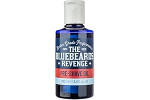 The Bluebeards Revenge, Pre Shave Oil For Men, Vegan Friendly Oil For Sensitive Skin, Helps To Prevent Skin Irritation, 100ml