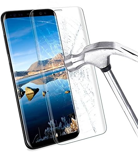 Samsung S8 Tempered Glass Film, Vitutech Galaxy S8 Screen Protecter 3D Full Coverage 9H Hardness Anti Scratch Shatter Proof Protective Film for Samsung Galaxy S8 - Transparent