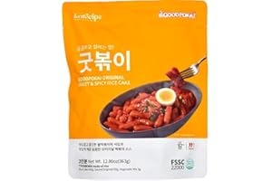 DAE JOO K-Quick Tteokbokki, Korean Street food, Ricenoodles with salsa, per due persone, medio spicy, prodotto in Corea, 1 x 363 g