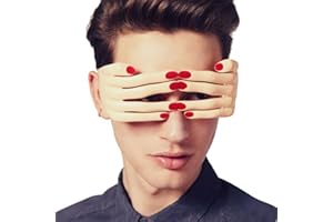 FDEETY Bendati Occhiali da Sole Maschera Occhiali da Hippie Montatura Divertente Novità Mano Dito Forma Cool per Cabine Fotografiche, Halloween, Natale, Adulti e Bambini