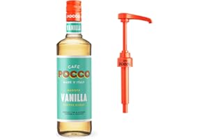Cafe Pocco Vanilla Coffee Syrup 75cl Plus 10ml Reusable Pump