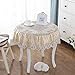 Produktbild Unbekannt Hotel Tischdecke Einfache, Rutschfeste Staubschutz-Couchtischdecke runder Couchtisch-Tischtuch-Abdecktuch (Farbe : Beige, größe : Diameter100cm)