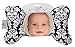 Baby Elephant Ears Neck Support (Black Dandy Damask)