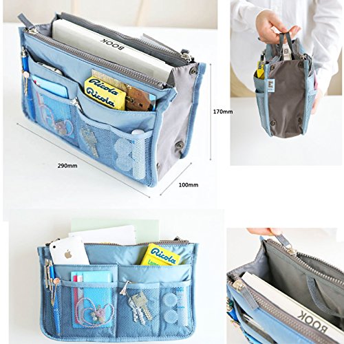 SAVFY® Kosmetik Handtasche Reise Organizer Kulturbeutel Kulturtaschen (lila) - 4