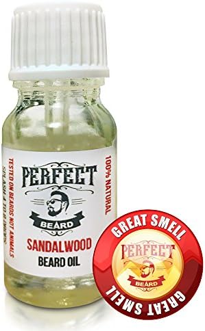 Sandalwood Beard Oil - 100% Natural - A Premium Blend Guaranteed To Soften Your Beard &amp; Make It Smell Amazing (10ml)