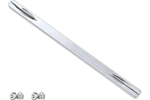 KALEXION Poignée Carrée pour Poignées de Portes - Carré Poignée de Porte 8mmx150mm en Acier Solide, Tige Poignée Carrée avec 4 Vis M6, pour Domestique Remplacement ou Montage de Poignées de Portes Intérieures