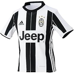 adidas Juve H JSY Y Camiseta 1ª Equipación Juventus FC 2015/2016, Niños, Blanco/Negro, 9-10 años