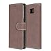Produktbild Samsung Galaxy Note 5 Hülle, Chreey Matt Leder Tasche Retro Handyhülle Magnet Flip Case mit Kartenfach Geldbörse Schutzhülle Etui [Braun]