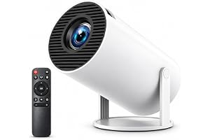 TECHNOVIEW Smart LED Projector, 1080P and 4K Support HD, Android OS, OTT Apps, 180° Rotatable, Auto Keystone, WiFi/BT, HDMI, Cast