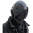 Cyberpunk Mask, Futuristic Techwear Helmet Cool Cyber Mask, Cool Mask Cosplay Accessories Halloween Full Face Mask
