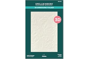 Spellbinders Holly & Foliage 3D Embossing Folder from The De-Light-Ful Christmas Collection by Yana Smakula