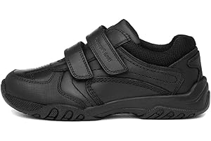 Hush Puppies Jezza Boys Black Leather Shoe