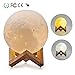 Produktbild Mond Nachtlicht ,Tatuer Nachtlicht Kinder 3D Druck USB LED Mond Lampe Dimmbar Dekorative Lichter Tischlampe Kinderzimmerlampe mit Dock, Nachtlampe Geschenk(8cm/3.14inch)