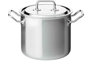Spring 0415580622 Brigade Premium Fleisch-/Gemüsetopf mit Deckel, Edelstahl, silber, 20 x 30 x 33 cm