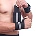 Produktbild IWang 6 Farben Verstellbare Armband Elastic Wrist Wraps Bandagen für Powerlifting Gewichtheben Atmungsaktive Handgelenkbandage Unterstützung 6 Farben, schwarz/grau, 18" x 3" (L X H)