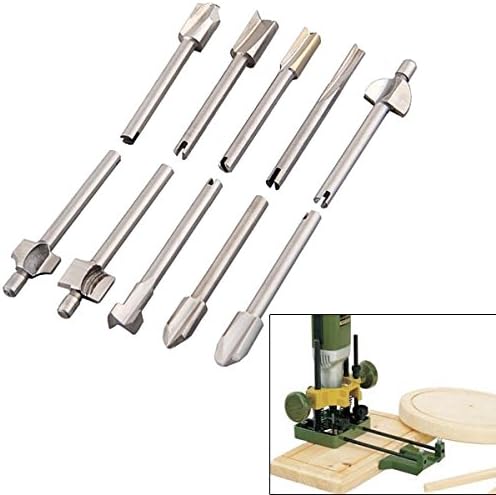 10PCS 1/8" Shank HSS Router Dremel Rotary HSS Woodworking Drill Bits Set