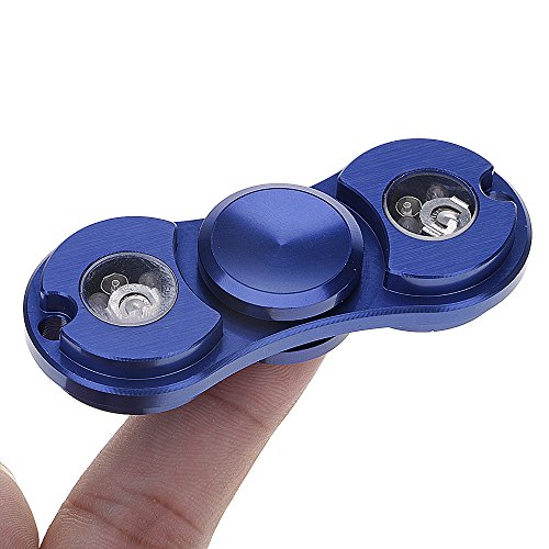 w-top zappeln Hand Spinner Spielzeug mit LED-Licht, w-top Spinner EDC Focus Spielzeug Stress Reducer besonders High Speed perfekt für hinzufügen/ADHD/Angst/Autismus und Stress Relief Erwachsene Kinder - 4