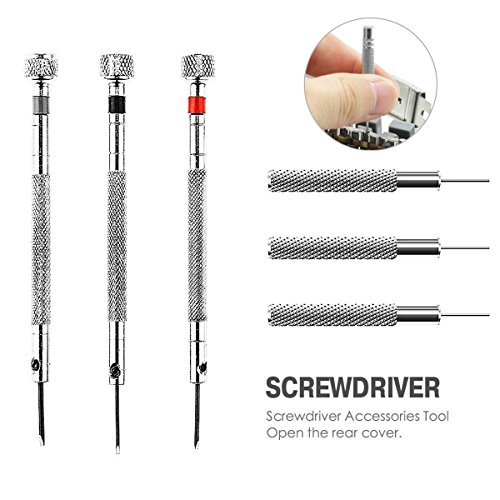 Tinpa 146pcs Uhrmacherwerkzeug Reparatur Set Uhrwerkzeug Uhren Werkzeug Uhrmacher in Nylontasche,Uhrmacherwerkzeug Uhr Werkzeug Tasche Reparatur Set Uhrwerkzeug Gehäuse Öffner - 3