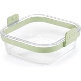 L&eacute;ku&eacute; Square Clear Glass Basket for Air Fryer
