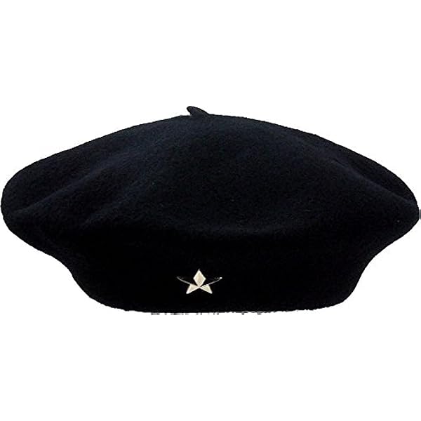 8546 Beret Black Original Beret, Silver Star Large Size Che Guevara Store Beret Black Original Beret, Silver Star  main image 4