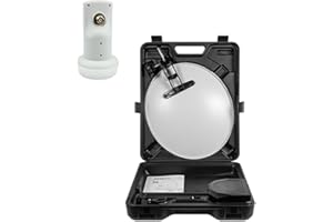 Megasat Pack Parabole Satellite Acier 40cm + LNB Single HDSAT