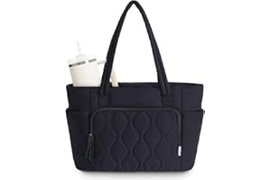 Ceneda Tragetasche für Damen mit 1,2 l Getränkehalter, Puffertasche, Laptop-Tragetasche mit Reißverschluss für Reisen, Lehrer, Krankenschwester