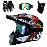 [ESCENA DE EMPAREJAMIENTO]: Adecuado para damas, niños, niñas y niños, adecuado para motocross, cross country, streetbike, off-road, ATV, MTB downhill Dirt Bike, BMX, cascos de bicicleta de City Road. Casco de scooter, casco de esquí.