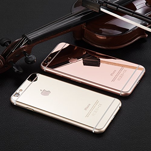 Wunderglass® – Mirror – Apple iPhone 6, 6s 4.7 Schutzfolie Verspiegelt Hartglas Sichtschutz Panzerglas Glasfolie Displayschutzglas Tempered Glass Folie Displayschutz aus echt Glas Glasprotector in Rose Gold von OKCS® - 3