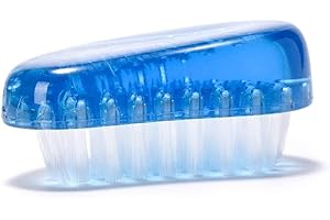 KADS Rosa &Azul Cepillo Plástico del Polvo de Uñas Cepillos Limpiador de Uñas Herramientas de Manicura (AZUL)