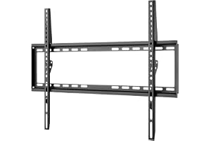goobay TV-väggfäste 37–70 tum, styv, ultraplatt 20,5 mm, VESA 600 x 400, upp till 35 kg – Basic Fixed L – 49732