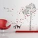 Produktbild Fototapete Wandaufkleber Aufkleber Romantische Katze Liebe Baum Tapete DIY Wohnkultur Schlafzimmer Wohnzimmer TV Hintergrund Wandaufkleber Tapete 3D Aufkleber