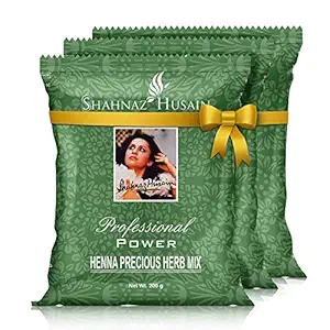 Shahnaz Husain Forever Henna Precious Herb Mix - 3x200g - Green