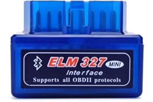 SOLEILX Mini ELM327 Diagnostica Auto Bluetooth 2.0 - Facile Connessione Smartphone, Supporto OBD2, Compatibile con Veicoli a Benzina dal 1996. Test Diagnostico Efficace e Veloce compatibile IOS Android