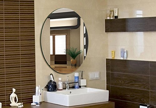 Xiuxiangianju Badezimmerspiegel dekorative Spiegel Badezimmer Luxus-Badezimmer-Spiegel anti-fog wasserdichte ovale Spiegel Schminkspiegel - 5