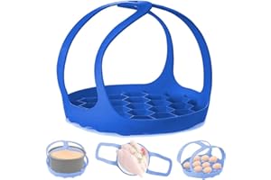 WASSERQUELLE Pressure Cooker Sling Silicone Bakeware Sling Silicone Sling Lifter for Pressure Cooker Bakeware Silicone Bakeware Sling Silicone Egg Rack with Handles