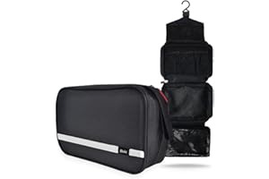 Boic Neceser de Colgar Viaje, Plegable Neceser Maquillaje para Hombres Bolsa de Aseo Impermeable de Gran Capacidad con Gancho Colgante