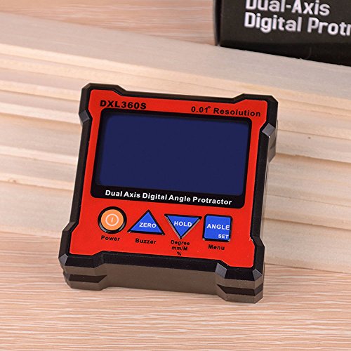 KKmoon DXL360S Dual Axis Digital Winkel Winkelmesser mit 5 Seite magnetischer Basis Hochpräzisions-Dual-Achsen Digitalanzeige Niveaustandanzeiger 100-240V 50 – 60Hz - 6