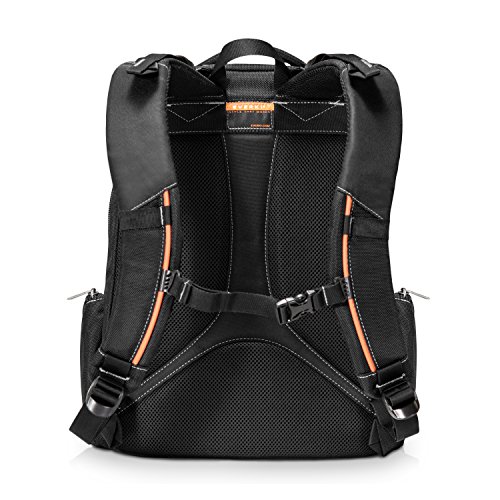 Everki Flight     Laptop Rucksack f  r Notebooks bis 16 Zoll  40 6 cm  mit durchdachtem F  cher-Konzept  weich gef  ttertem iPad Tablet-Fach und weite