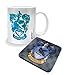 Produktbild Harry Potter Ravenclaw Stencil Crest Nue Kaffeetasse and Untersetzer Gift set
