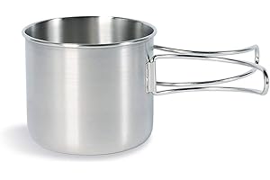 ‎TATONKA Tatonka Becher Handle Mug (500/600 oder 850 ml) - Tasse aus rostfreiem Edelstahl - Mit Klappgriffen und Volumenskalierung - kompatibel mit Nalgene Weithals 1L