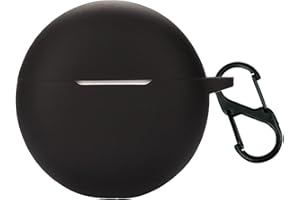 GIOPUEY Silikonowe etui kompatybilne z OPPO Enco Buds 2, ultracienka miękka osłona, dopasowany krój, odporne na upadki, nie brudzi się łatwo - czarne