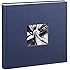 Hama Jumbo Fotoalbum Fine Art (30 x 30 cm, 100 Seiten, 50 Blatt, mit Ausschnitt f&uuml;r Bildeinschub) blau