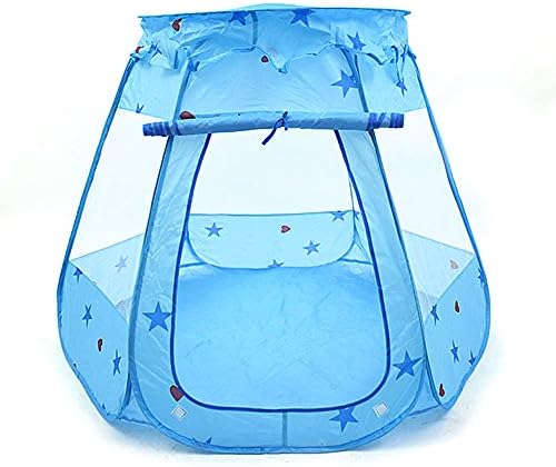 Reelva BLUE Kids Princess & Prince Play Tent Castle Foldable Popup Balls House for Kids Children Indoor and Outdoor Fun Plays