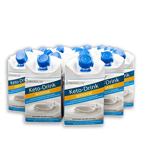 Preisvergleich Produktbild TAVARLIN Keto-Drink Bananegeschmack (18 x 250 ml ketogene Trinknahrung)