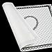 Lace Dot Pattern Silicone Nail Art Table Mat Manicure Tool - White